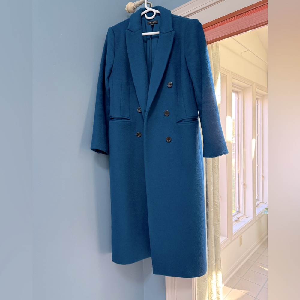 Ann Taylor wool blend coat in teal